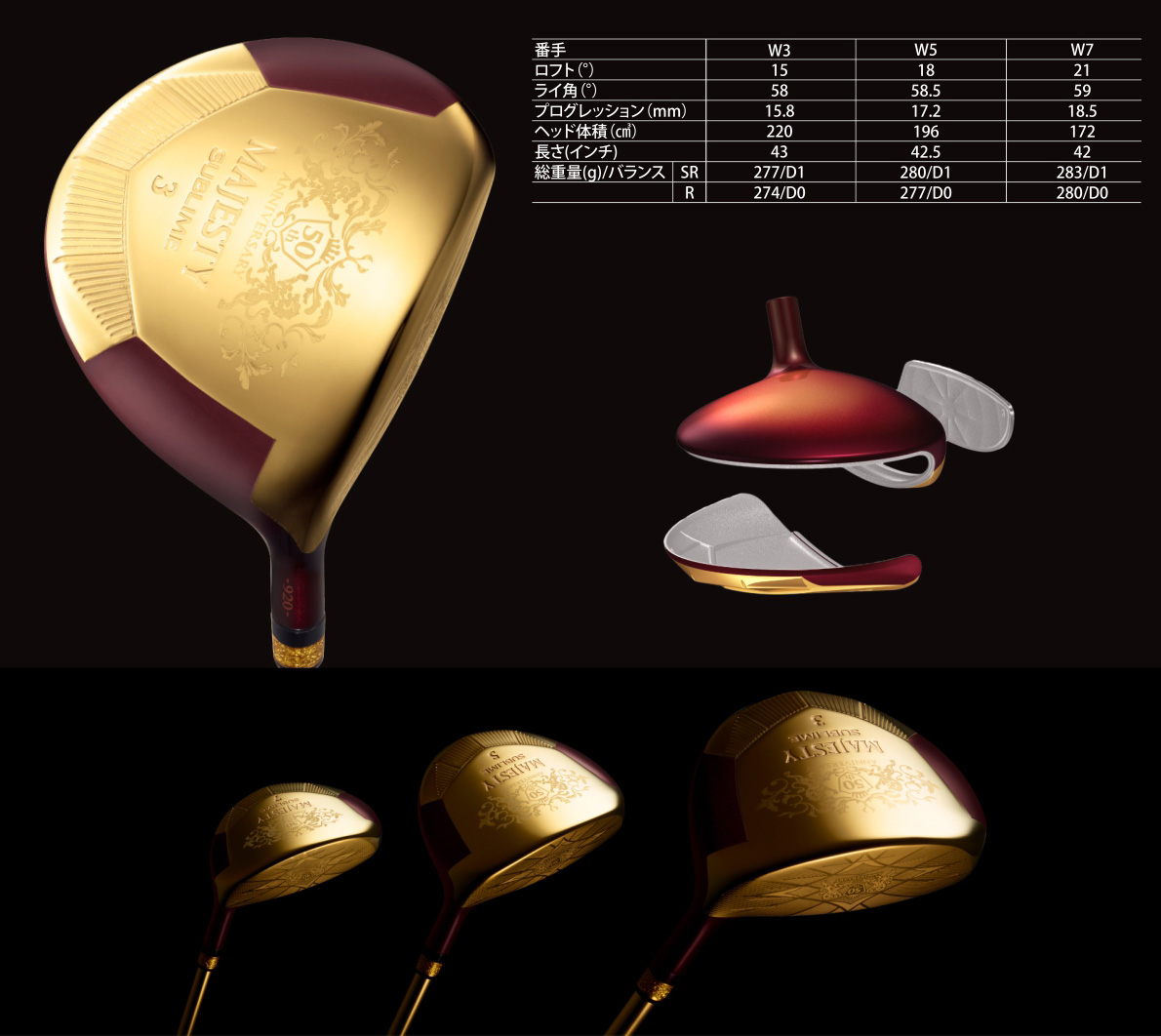 Majesty Sublime 50th Anniversary Fairway Wood