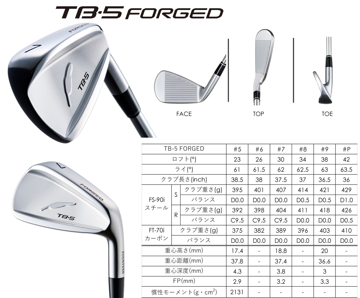 Fourteen TB-5 Forged Irons 6-P ( 5pcs )