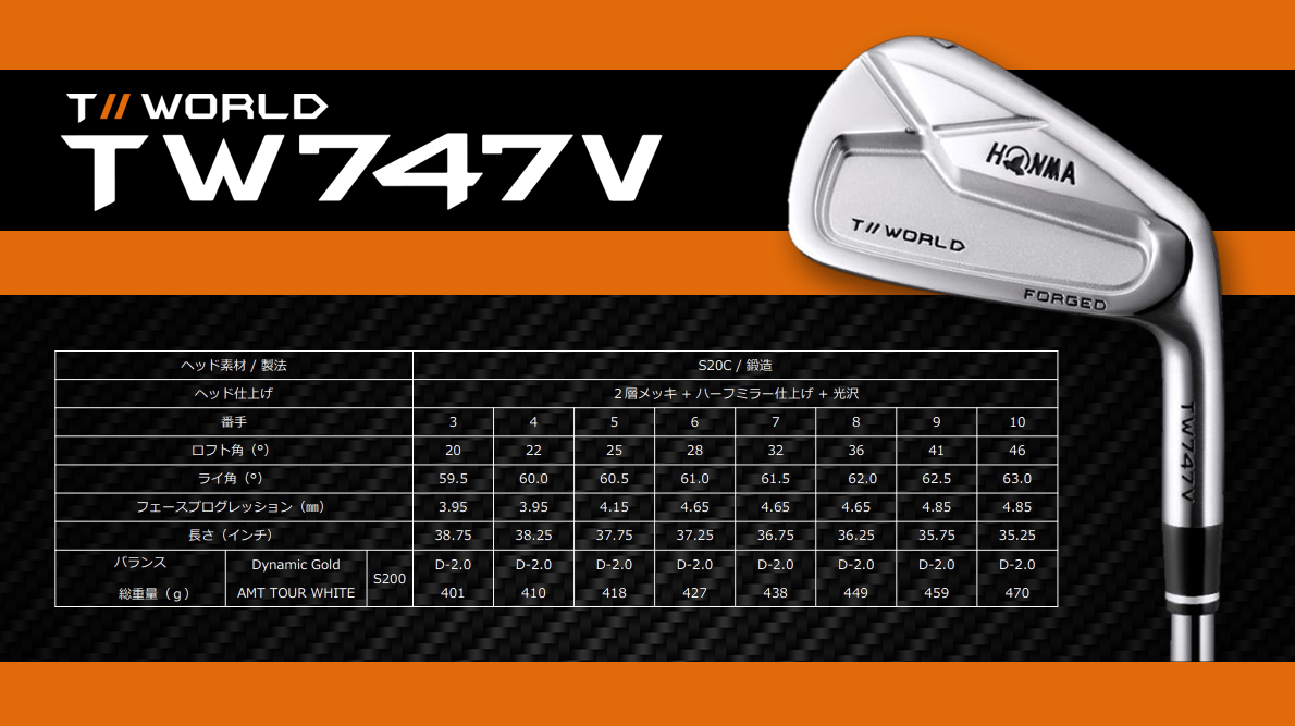 Honma Tour World TW747V Irons 5-10 ( 6pcs )