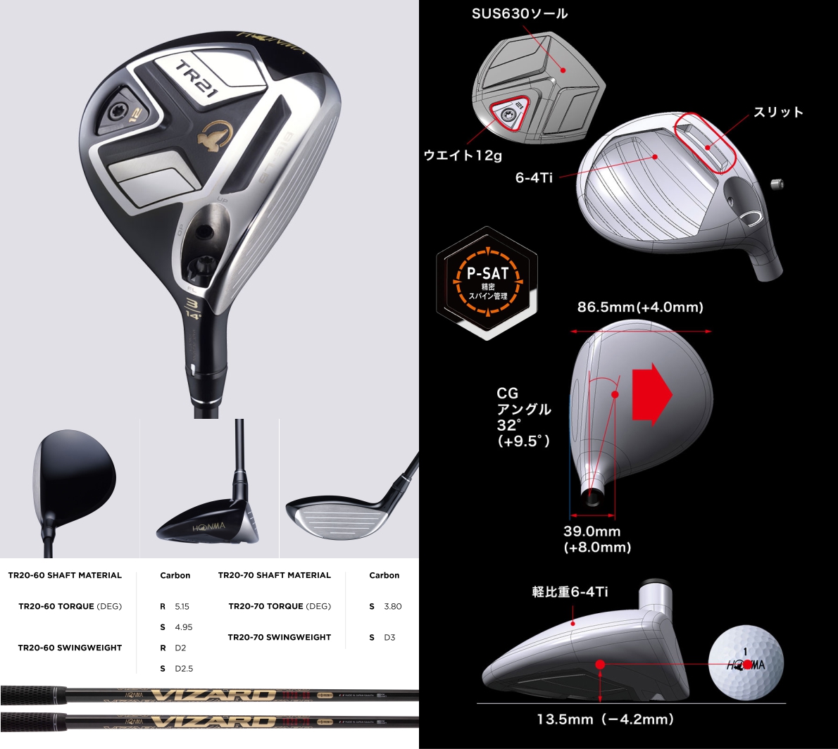 Honma TR21 Ti BIG-LB Fairway Wood