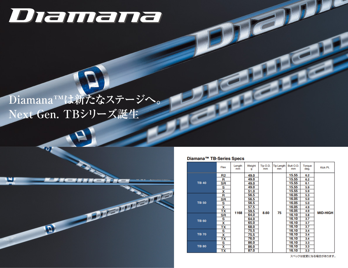 DIAMANA TB40 Sシャフト