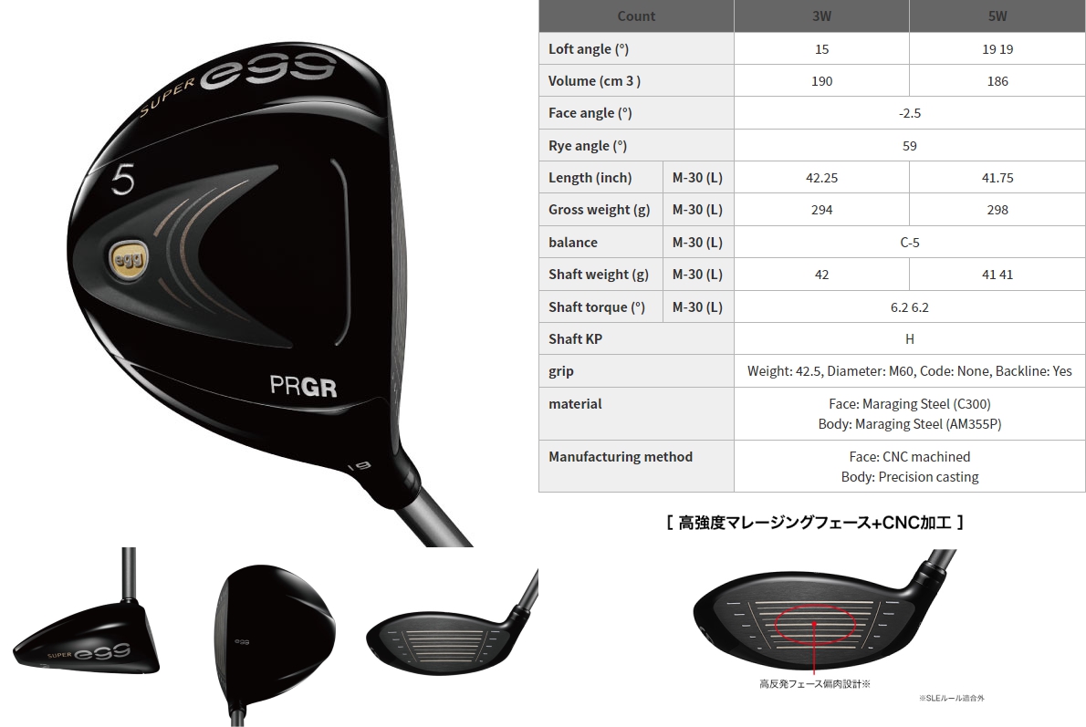 PRGR Super Egg Ladies Fairway Wood 2022